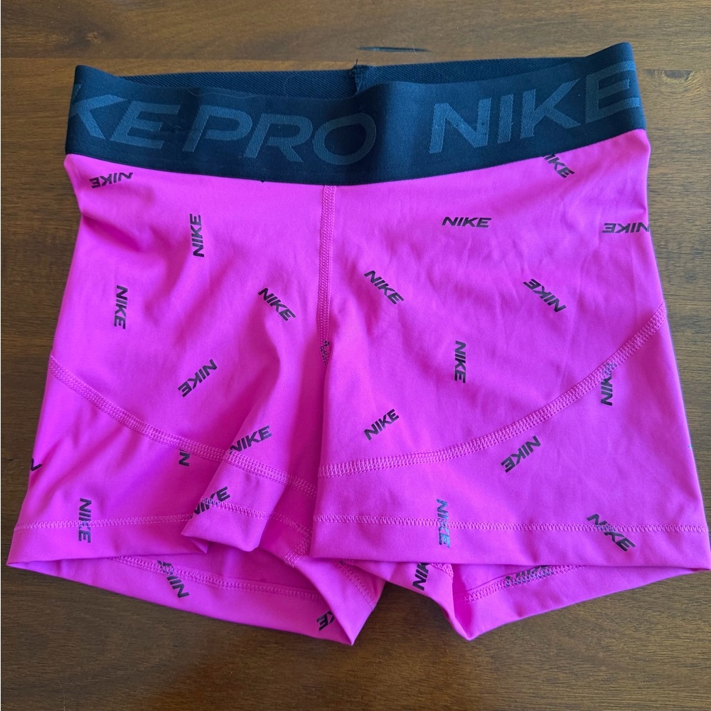 Nike Pro Women's Vibrant Pink Athletic Shorts Size S